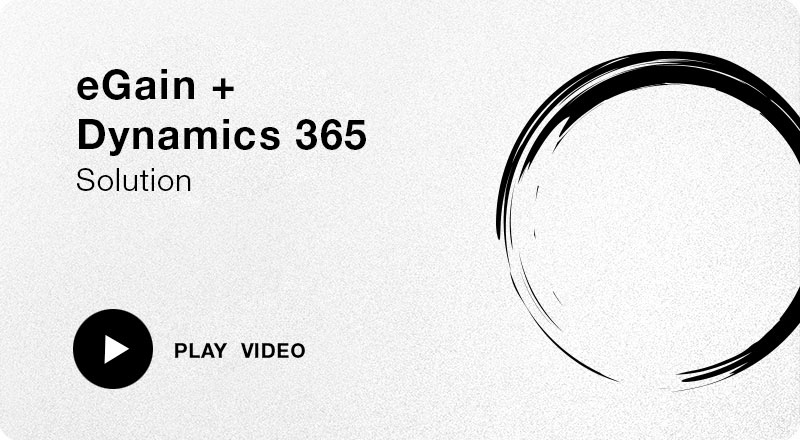 eGain + Dynamics 356 Solution video