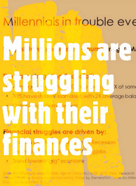 Millennials are struggling with their finances