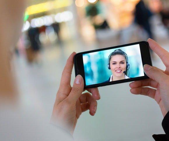 Chat includes text, audio, video