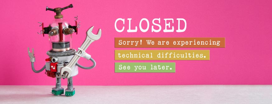Website error due to heavy traffic triggered by COVID-19